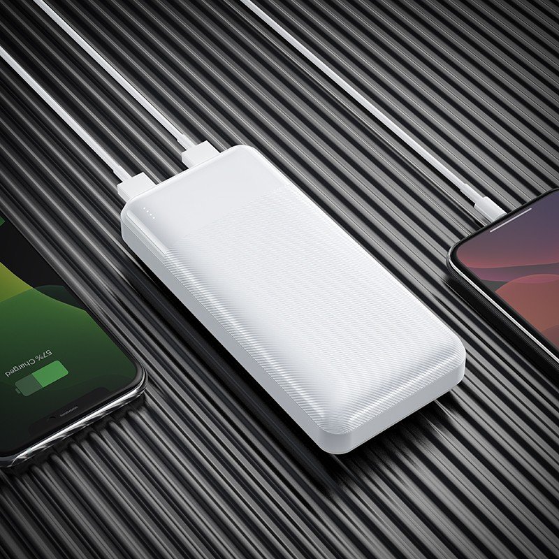 Išorinė baterija Power Bank Hoco J72A 20000mAh balta - Image 3