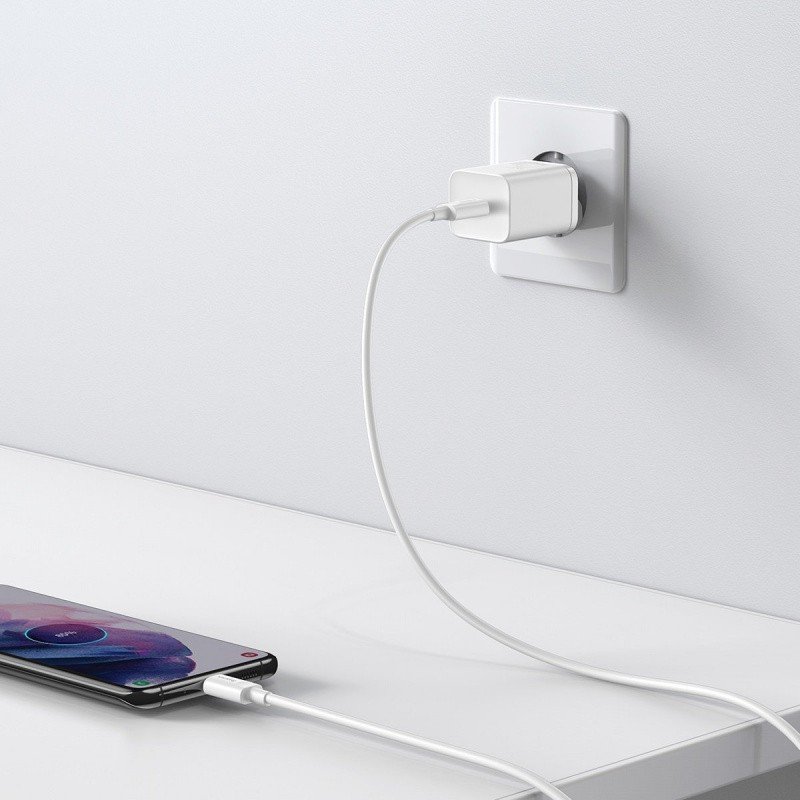Įkroviklis Baseus Super Si 25W USB-C + USB-C to USB-C cable 1.0m baltas TZCCSUP-L02 - Image 4