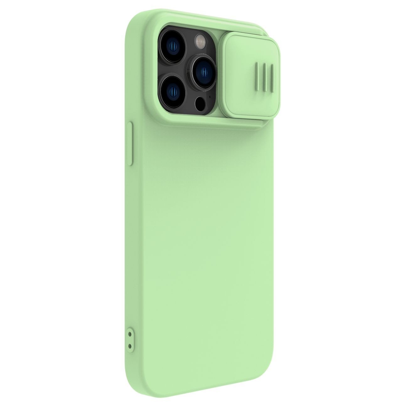 Dėklas Nillkin CamShield Silky Magnetic Silicone Apple iPhone 14 Pro šviesiai žalias - Image 3