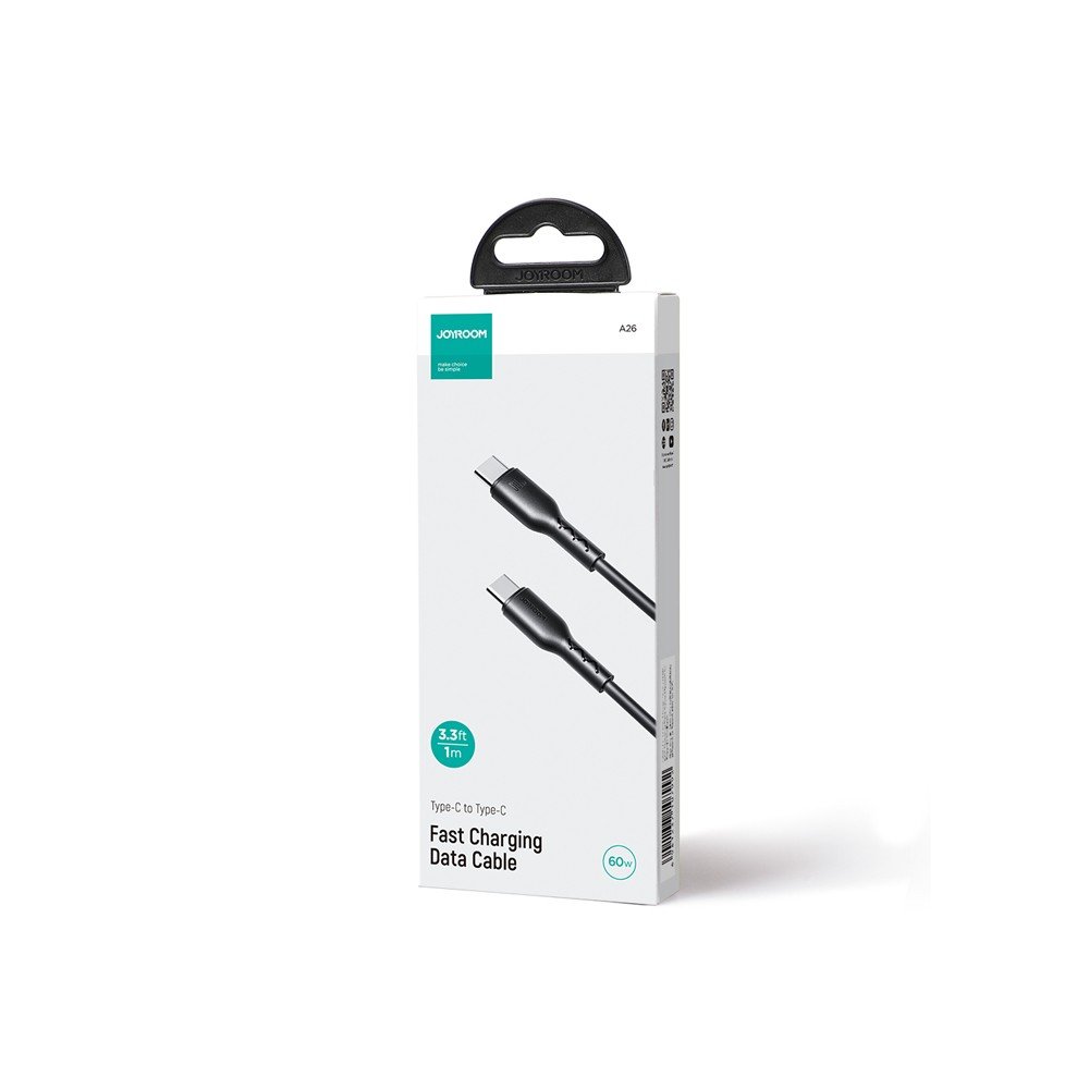 USB kabelis Joyroom SA26-CC3 USB-C to USB-C 60W 1.0m juodas - Image 2