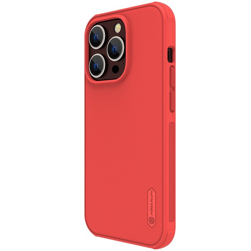 Dėklas Nillkin Super Frosted Shield Pro Apple iPhone 15 raudonas - Image 3