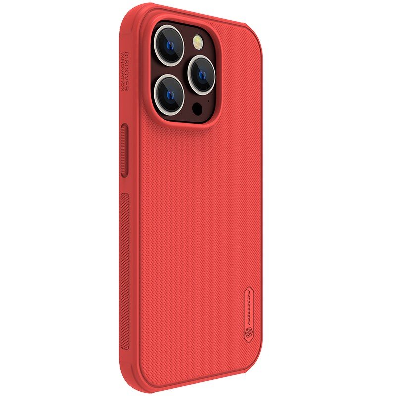 Dėklas Nillkin Super Frosted Shield Pro Apple iPhone 15 raudonas - Image 2