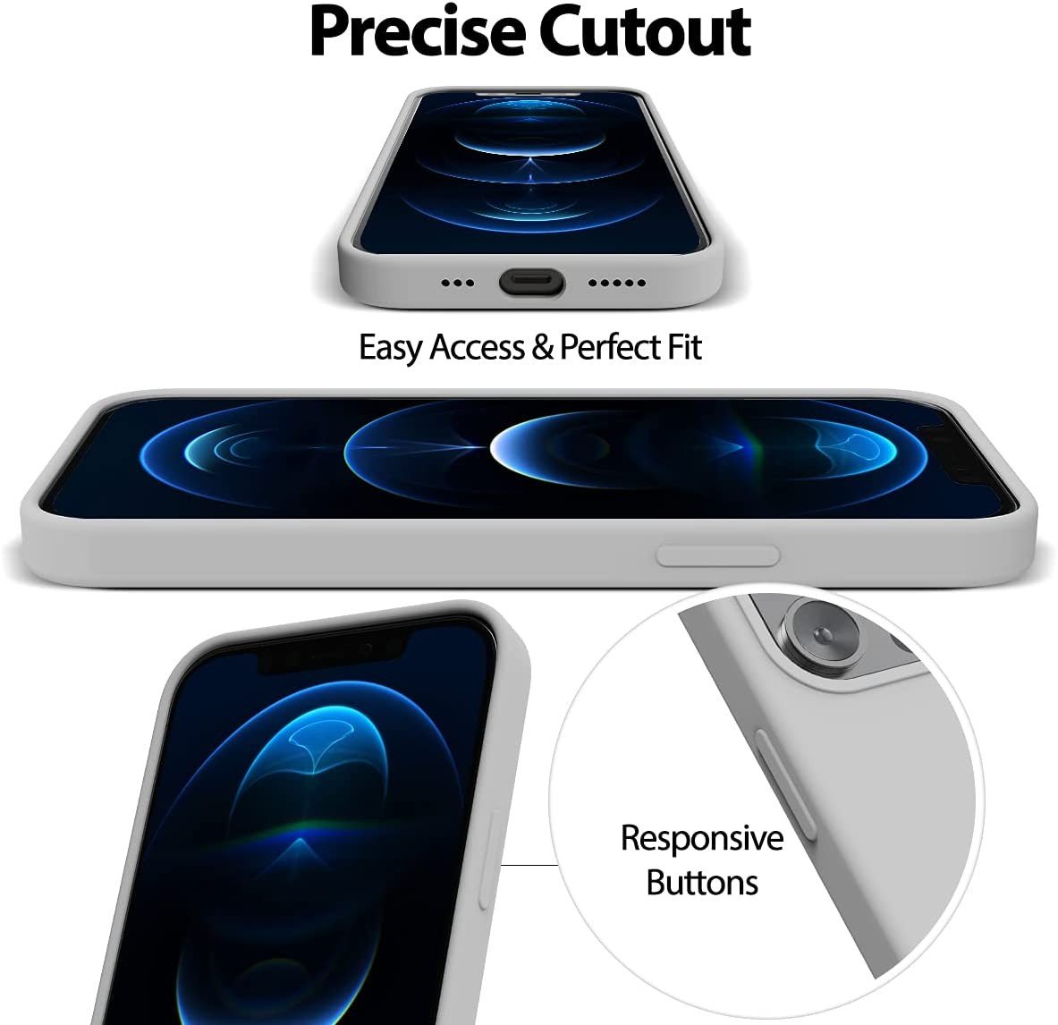 Dėklas Mercury Silicone Case Samsung A145 A14 4G/A146 A14 5G akmens spalvos - Image 3