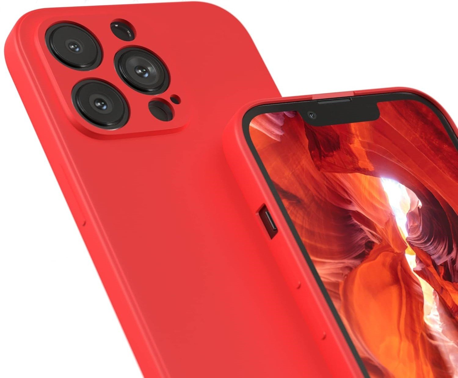 Dėklas Liquid Silicone 1.5mm Xiaomi Poco X5 5G raudonas - Image 3