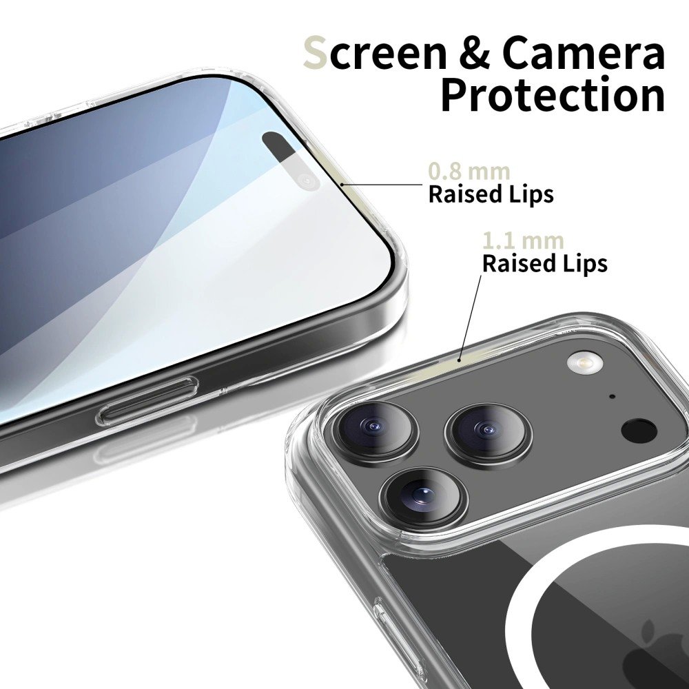 Dėklas Tech-Protect Flexair Hybrid MagSafe Apple iPhone 17 Pro Max/18 Pro Max skaidrus - Image 3