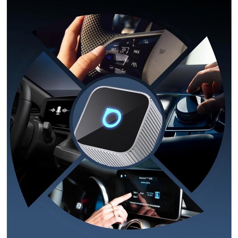 Belaidis CarPlay/Android Auto adapteris Ottocast Mini Cube juodas CP88-T2 - Image 2