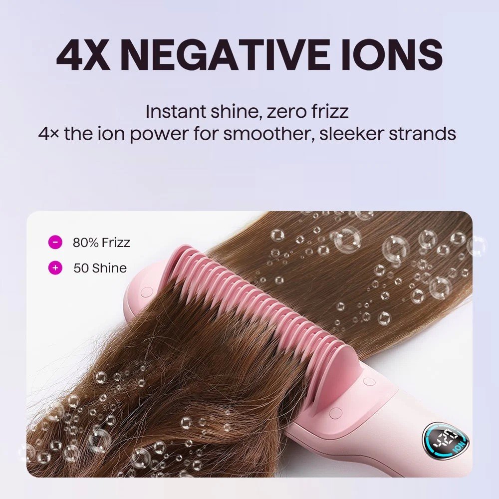 Plaukų formavimo šukos Wavytalk Sleek Sweep rožinės - Image 7