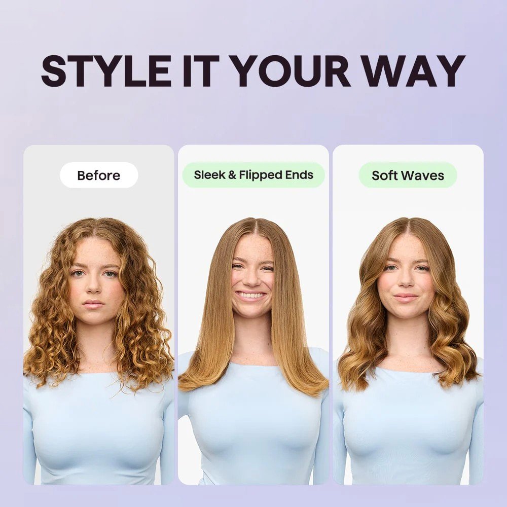 Plaukų formavimo šukos Wavytalk Sleek Sweep rožinės - Image 8