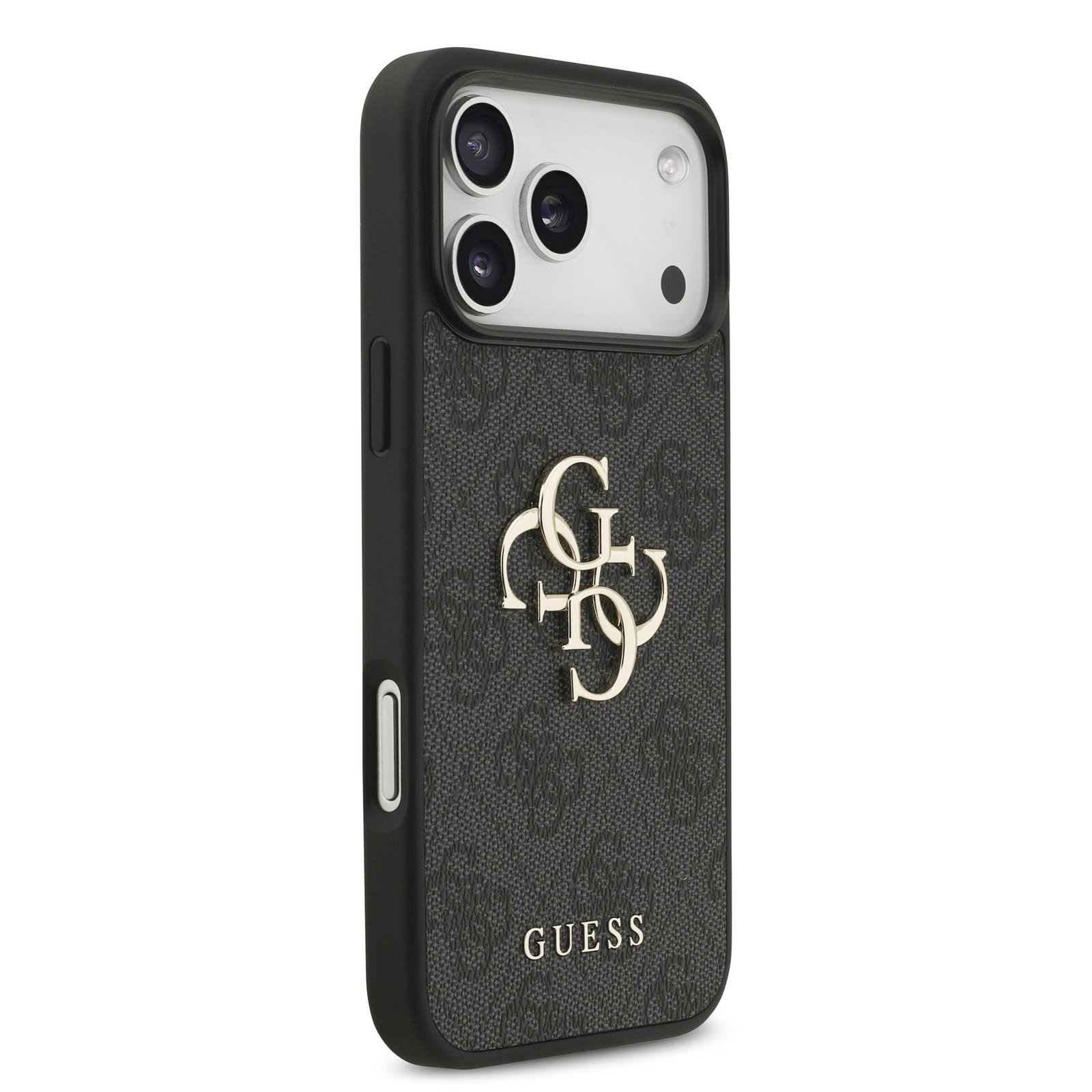 Dėklas Guess PU 4G Metal Logo Apple iPhone 17 Pro Max pilkas - Image 5