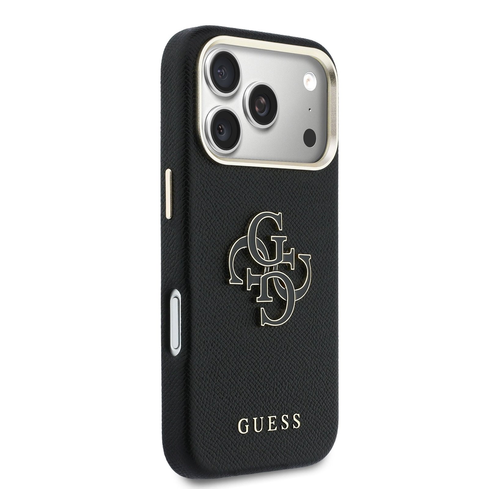 Dėklas Guess PU Grained 4G Resin Metal Logo Apple iPhone 17 Pro Max juodas - Image 5