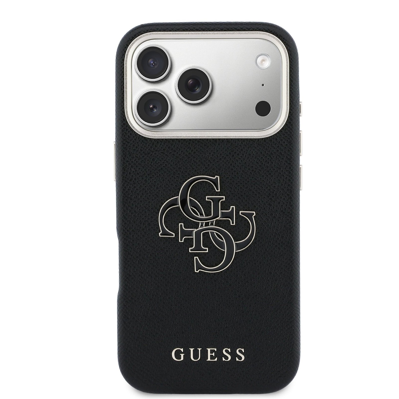Dėklas Guess PU Grained 4G Resin Metal Logo Apple iPhone 17 Pro Max juodas - Image 6