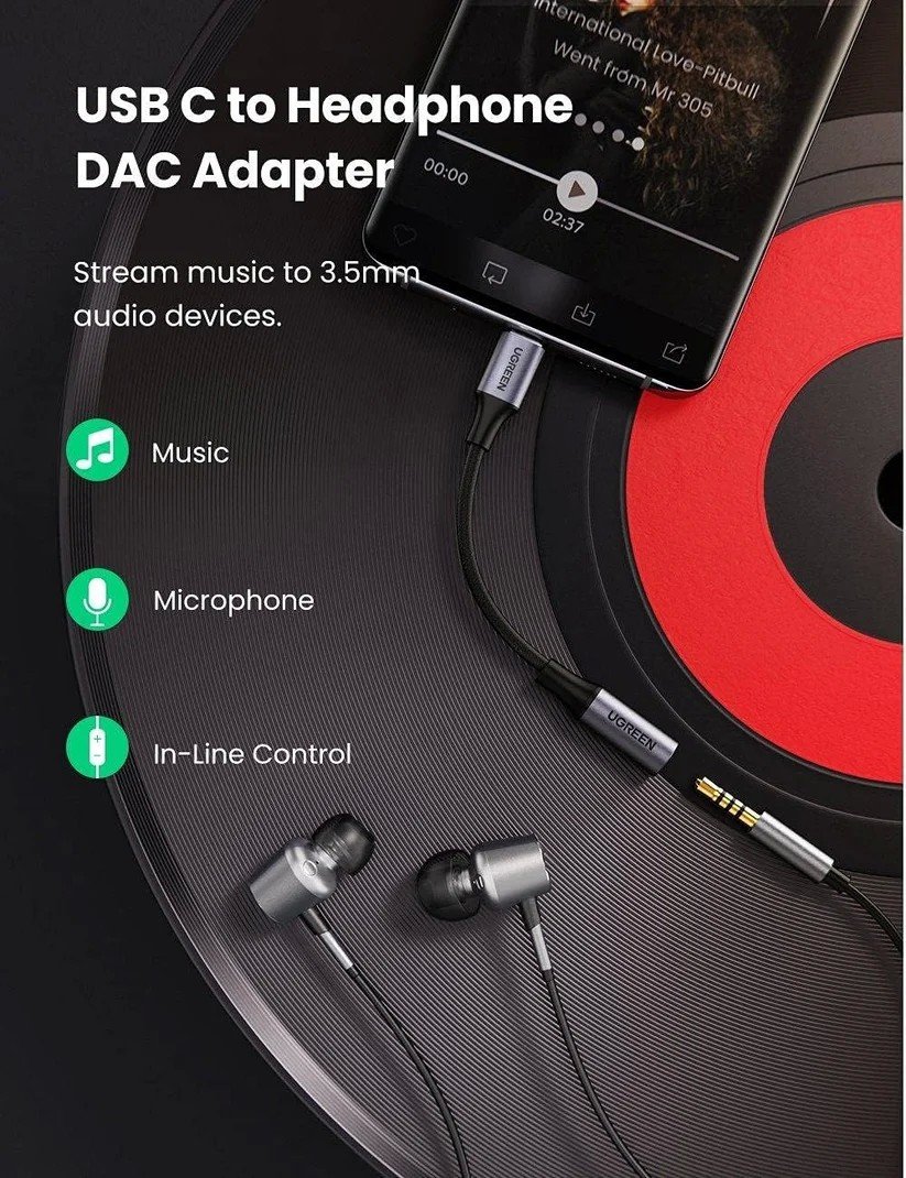 Adapteris Ugreen AV161 USB-C to 3.5mm (80154) - Image 4