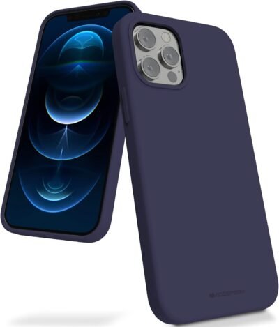 Dėklas Mercury Silicone Case Samsung A145 A14 4G/A146 A14 5G tamsiai mėlynas