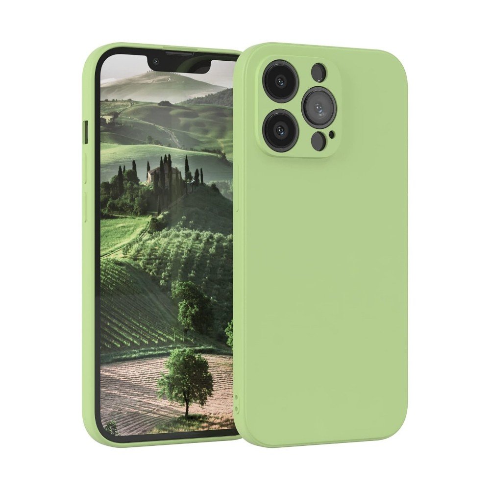 Dėklas Liquid Silicone 1.5mm Apple iPhone 14 Pro mėtinis