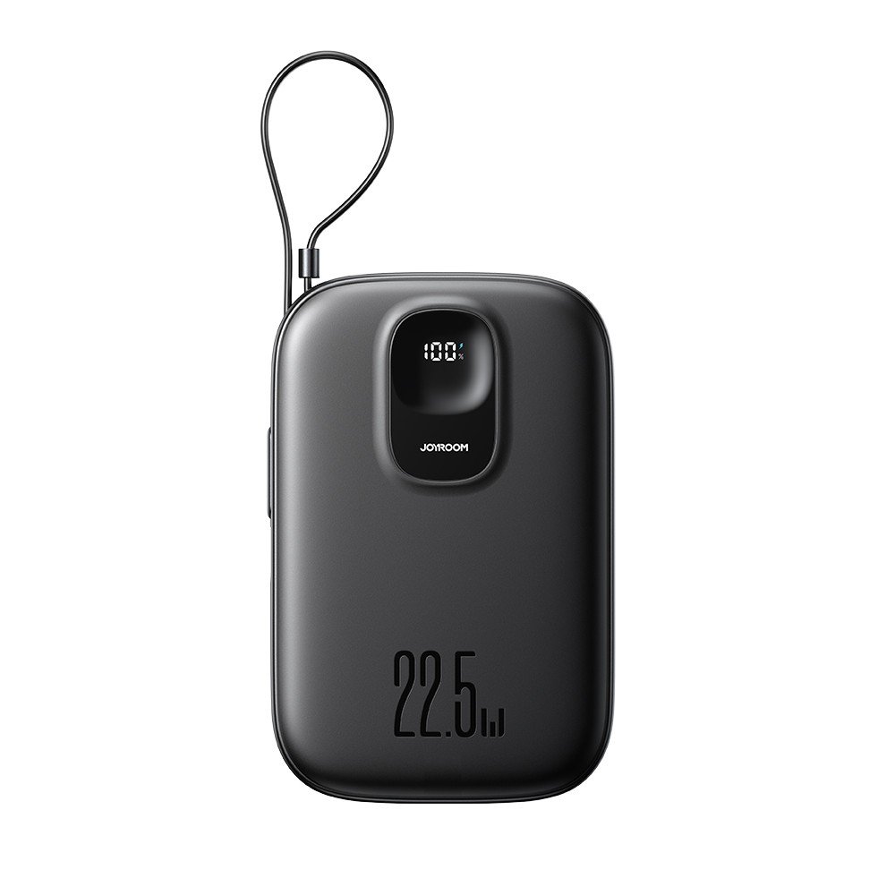 Išorinė baterija Power Bank Joyroom JR-PBF18 22.5W with Lightning cable 10000mAh juoda