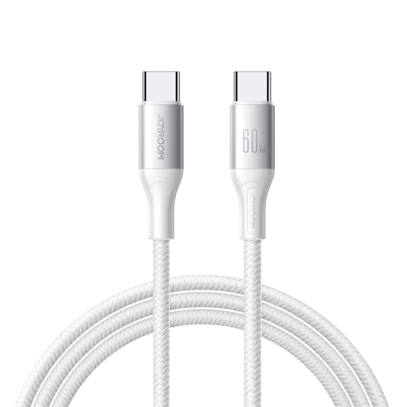USB kabelis Joyroom S-A28 USB-C to USB-C 60W 2.0m baltas