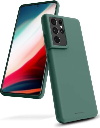 Dėklas Mercury Silicone Case Apple iPhone 16e/17e tamsiai žalias