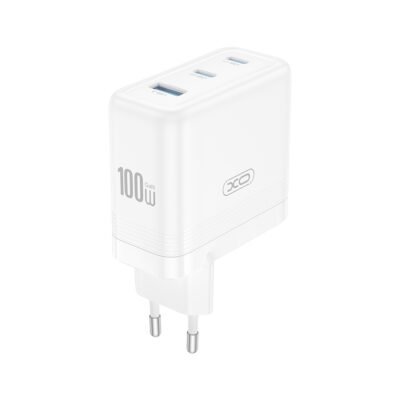 Įkroviklis XO CE35 100W 2xUSB-C/USB-A baltas